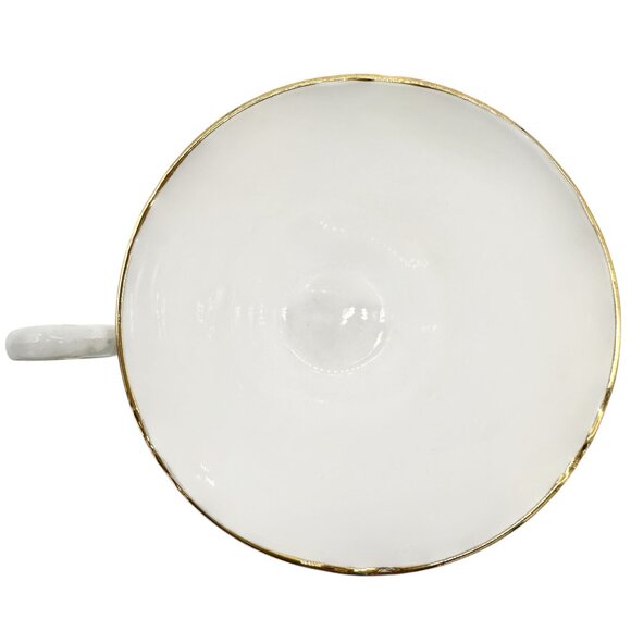 Regency English Bone China Pink Floral Teacup Saucer England Fine Porcelain - Picture 10 of 10